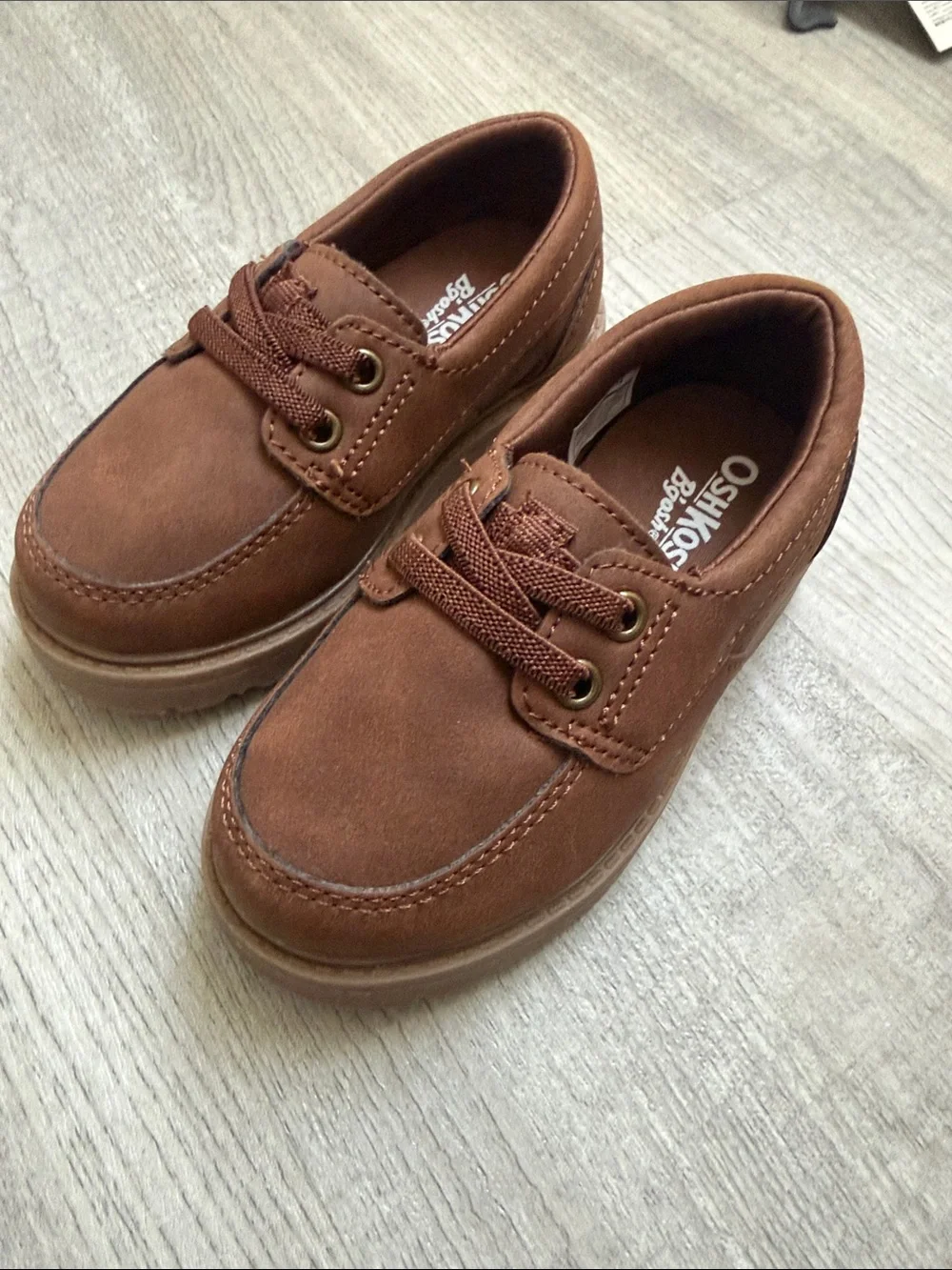 Toddler Boy OshKosh B'gosh Brown Lace-Up Kids Dress Shoe